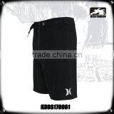 4 Way Stretch Solid Black Board Shorts thumbnail-3