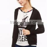 OEM Best Selling Black Raglan Sleeve Hooded Sweater Coat Cotton Spandex Comfortable Casual Cardigan Sweater thumbnail-2
