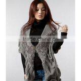 2016 Latest Design Spring Smiles Batwing Sleeve Free Size Korean Style Half Sleeve Loose Knit Cardigan Latest thumbnail-1