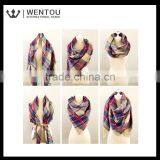 New Design Women's Cashmere Feel Winter Plaid Scarf thumbnail-5