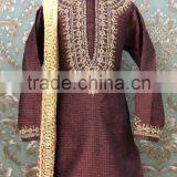 Boys Kurta Pyjamas With Dupattas thumbnail-1