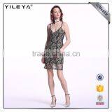 Oem & Odm Service Spaghetti Strap Printing Dress Women Casual 2017 thumbnail-2