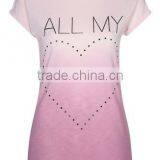 Women Short Sleeve Casual T-shirt With Print thumbnail-4