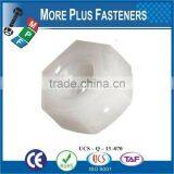 Made in Taiwan Black Nylon Metric Nylon Natural Finish Nylon Plastic Hex Nut thumbnail-4