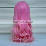 Wholesale Cheap Short Pink Synthetic Wig,Crazy Long Cosplay Wig For Party thumbnail-5