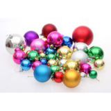 M9 15cm dia Christmas ornament balls and handmade Christmas plated balls