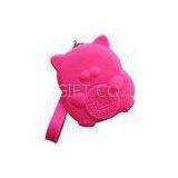 Candy Color Silicone Coin Purse / Car Key Bag Fortune Cat Cartone Shape thumbnail-1