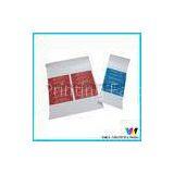 White Logo Small Size Matt Finish Label Stickers Printing in Blue / Red Color