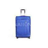 Promotional  blue luggage set for women / 4 wheel trolley suitcase lightweight