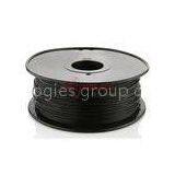 Black Plastic Filament 1.75 MM 3D Printer Materials For FDM 3D Printer , 1kg / Spool