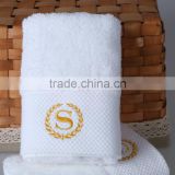 luxury banded satin hand towel hotel towel