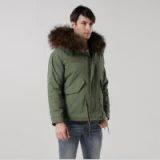 High Quality New Design Long Sleeve Winter Men Plain Fur Jacket thumbnail-2