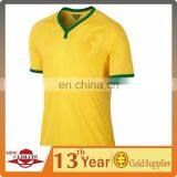 New design shirts World Cup 2014 Brazil home soccer jersey,high quality clothes wholesale