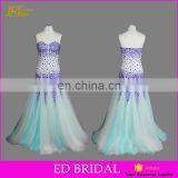 Mermaid Stone Beaded Colorful Real Sample Pictures Full Length Party African Evening Dresses