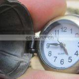 Hot Sale Stripe Hat Cap Design Pocket & Watches Bronze Antique Pocket Watch Vintage Retro Quartz Watch for Women Men Kids thumbnail-5