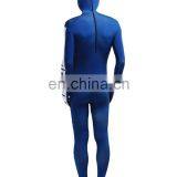 Blue & White Skeleton Nude Suit Tight Zentai Body Spandex Stretch Mens Jumpsuit Adult thumbnail-5