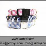 Wholesale Custom Logo Plaid Dog Collar and Lead Set thumbnail-3