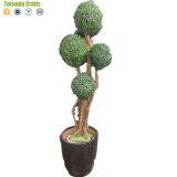Wholesale Artificial Fake Plastic Topiary Boxwood Hedge Balls Spiral Tree thumbnail-1