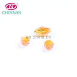 Pujiang wholesale high grade artificial crystal transparent bicone beads with high quality orange 3*6 mm beads for jewelry