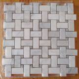 Laminated Natural White Marble Mosaic Tiles for Kitchen Bathroom Wall Border 3D Mosaic thumbnail-2