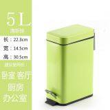 Sanding Silver Dust Bin For Living Room Kitchen Garbage Pails