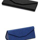 Fashionable Folding Sunglasses Case; Simple and Vintage Triangle Sunglasses Holder thumbnail-5