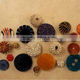 Fancy hand-made buttons for ladies clothing