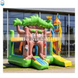 Factory Inflatable PVC Tarpaulin 5,4 x 5,9 x 4,1 m Fairytale Dryad Combo Bouncer Jumper House for Kids
