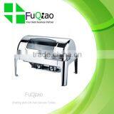 Hot Sale Stainless Steel Gold-plated Roll Top Buffet Chafer for Hotel thumbnail-3