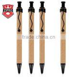 Promotional Colorful Clip Ballpoitn Pen Advertise Kraft Paper Pen thumbnail-1