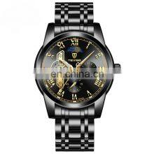 TEVISE 9005B Luxury Men Stainless Steel Sun Moon Phase Watches 24 Hours Display Automatic Mechanical Brand Wrist Watch thumbnail-2