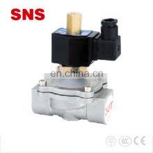 SNS 2WB Series Solenoid Valve Pneumatic Stainless Steel 12v Water Solenoid Valve thumbnail-2