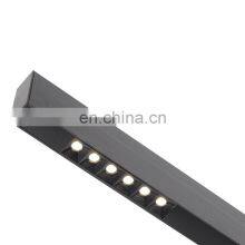 HUAYI CE Aluminum IP20 Black Smd 3030 20w 40w Led Linear Pendant Light Fixture thumbnail-3