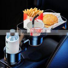 Brand New 3in 1 Car Dining Drinks Bottles to go Food Cup Holder With Tray Fit for Volvo Xc60 xc 40 Xc90 2015 2019 2020 2021 2022 thumbnail-1