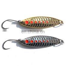 Byloo Metal Jig Red Dot Spoon Metal Cast Champ Hard Metal Sequins Fishing Lure Spoon