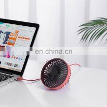 Factory Price Car Cooling Fan 3 Speeds Adjustment USB Rechargeable Mini Fan for Car 360 Degree Rotatable Car Fans thumbnail-5