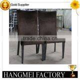 High Quality Luxury Imitated Wood Chair Dining Chair in Metal for Hotel Bedroon Living Room thumbnail-1