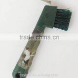 Green Soft Touch Hoof Pick With Running Horse Image thumbnail-1