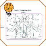 Wooden Rubber Stamps Nativity Scene 1 Pcs for Christmas thumbnail-3
