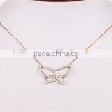 Hot Sale Light Butterfly Necklace Girl's Silver Sterling Necklace Fashion Jewelry thumbnail-3