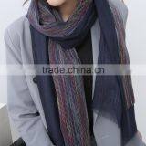 Wholesale Latest Colorful Striped Cotton Viscose Woman Shawl Scarf thumbnail-3
