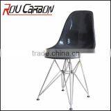Leisure Chair Seat in Carbon Fiber Frame in Chromed Steel Tube thumbnail-1