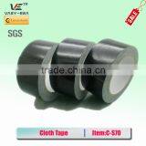 50MM*25M Coroplast Black Adhesive Cloth Tape for Cable Harness Wiring Loom And Carpet