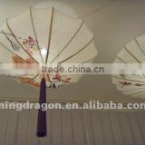 Chinese antique furniture wash painting painting of flowers and birds in traditional Chinese style paper pendant lantern lamp