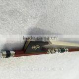 China Hot Sale High Quality Round Shape Solid Violin Bow With Ebony Frog thumbnail-4