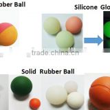 indestructible silicone rubber ball dog toys