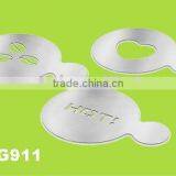 Stainless Steel Coffee Decorating Stencil/coffee Stencil thumbnail-1
