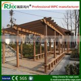 wood plastic composite pergola 3x3m made by environmental WPC material