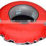 inflatable pvc snow tube with cover for winter sports