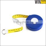 Blue LOGO Customized Carpenter Tools Retractable Branded Logo 2 meters Round Retractanble Pipe Outside Diameter Tape Measure